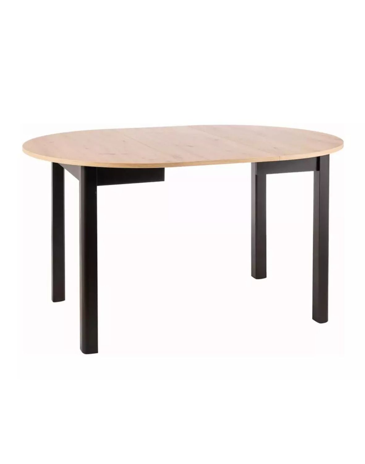 stol okragly dante dab artisan czarny mat